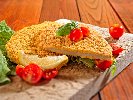 Рецепта Класически пържен шницел Миланезе с пилешко филе паниран в брашно, яйца и галета